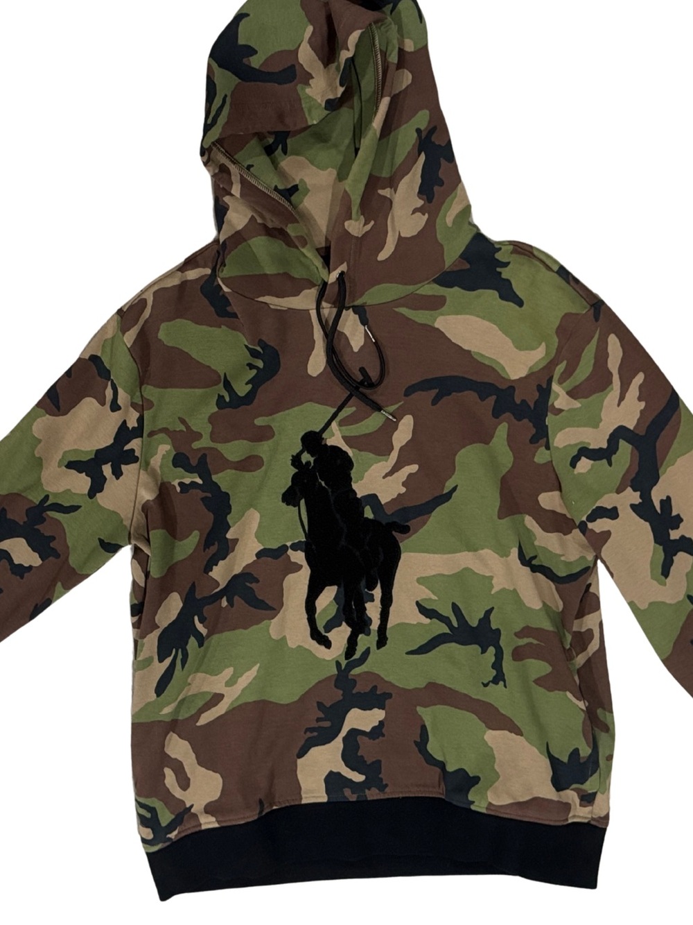 Polo by Ralph Lauren Camouflage Pony Hooded Sweatshirt - Green/Brown